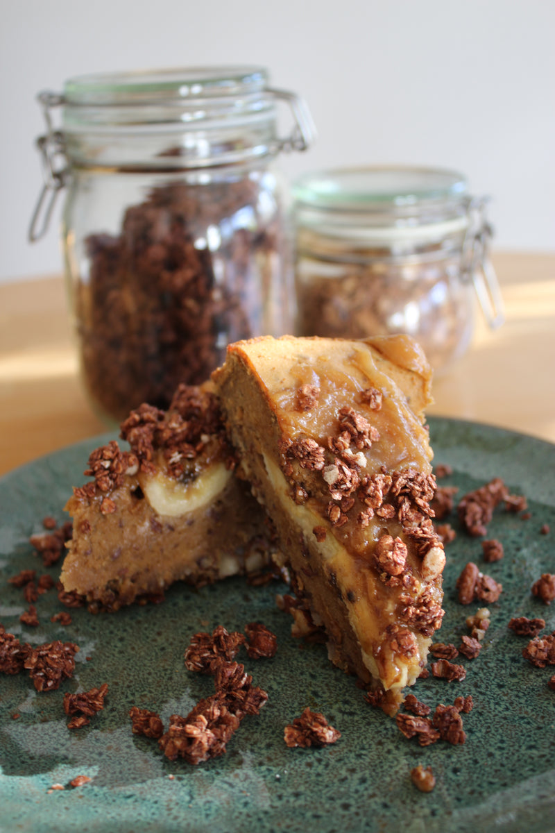 Knusper Bananen Erdnuss Kuchen