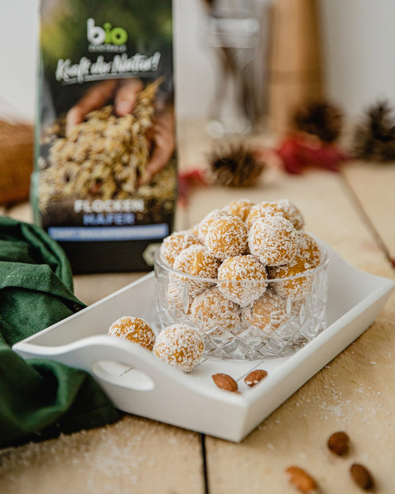 Bliss Balls mit Haferflocken