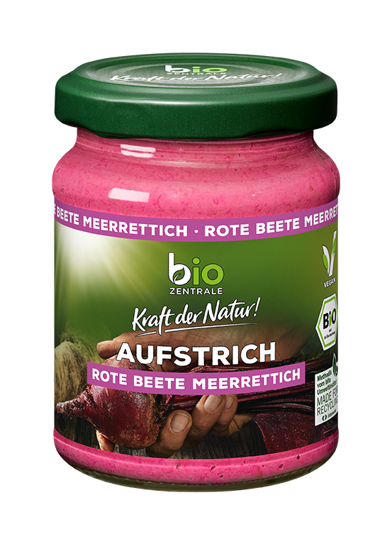 Aufstrich Rote Beete Meerrettich – biozentrale Aufstrich Rote Beete Meerrettich – biozentrale