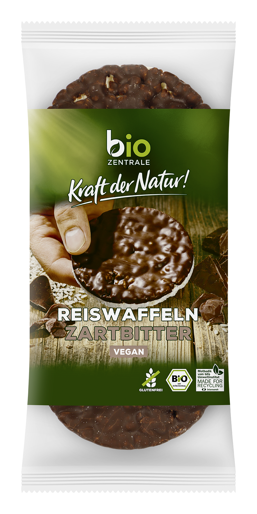 Reiswaffeln Zartbitterschokolade – biozentrale Reiswaffeln Zartbitterschokolade – biozentrale