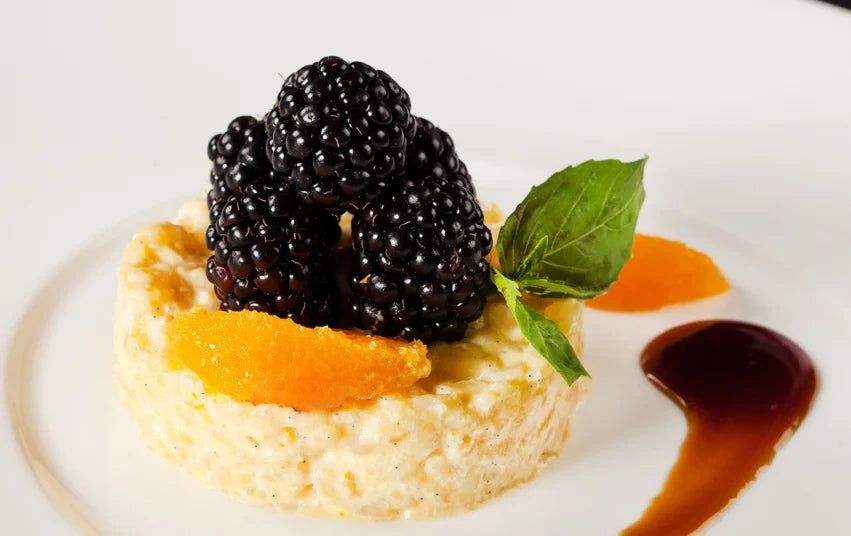 Sonniges Milchreis-Dessert
