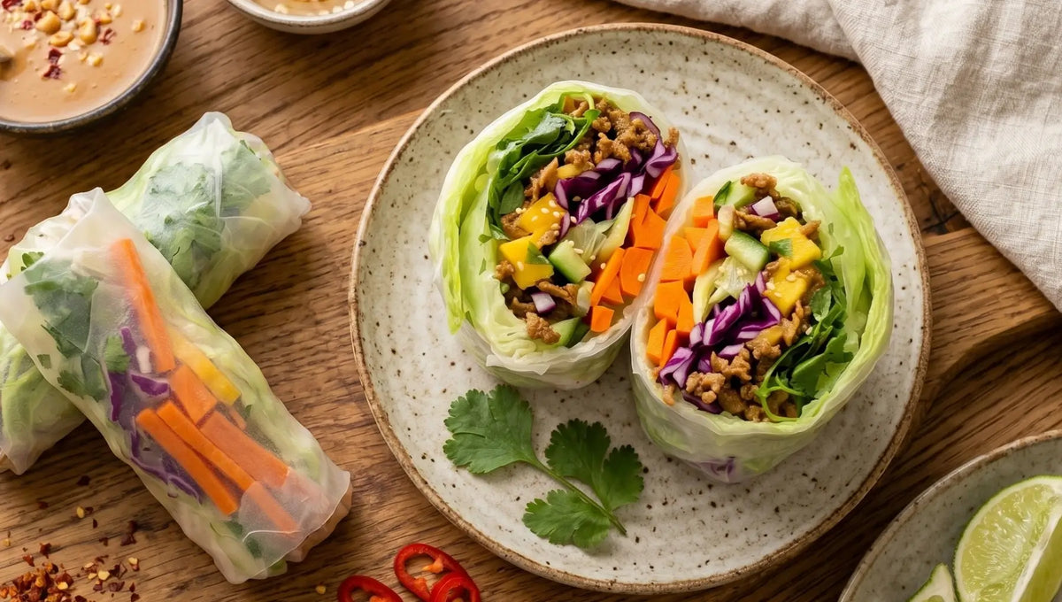 XXL Sommerrollen mit Veggie Hack