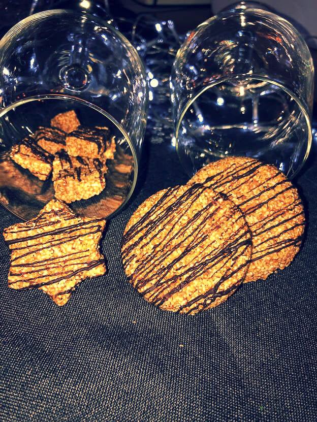 Vegane Erdnuss-Amaranth Plätzchen