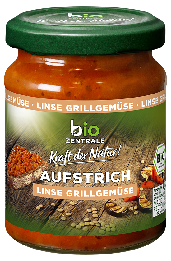 Aufstrich Linse Grillgemüse