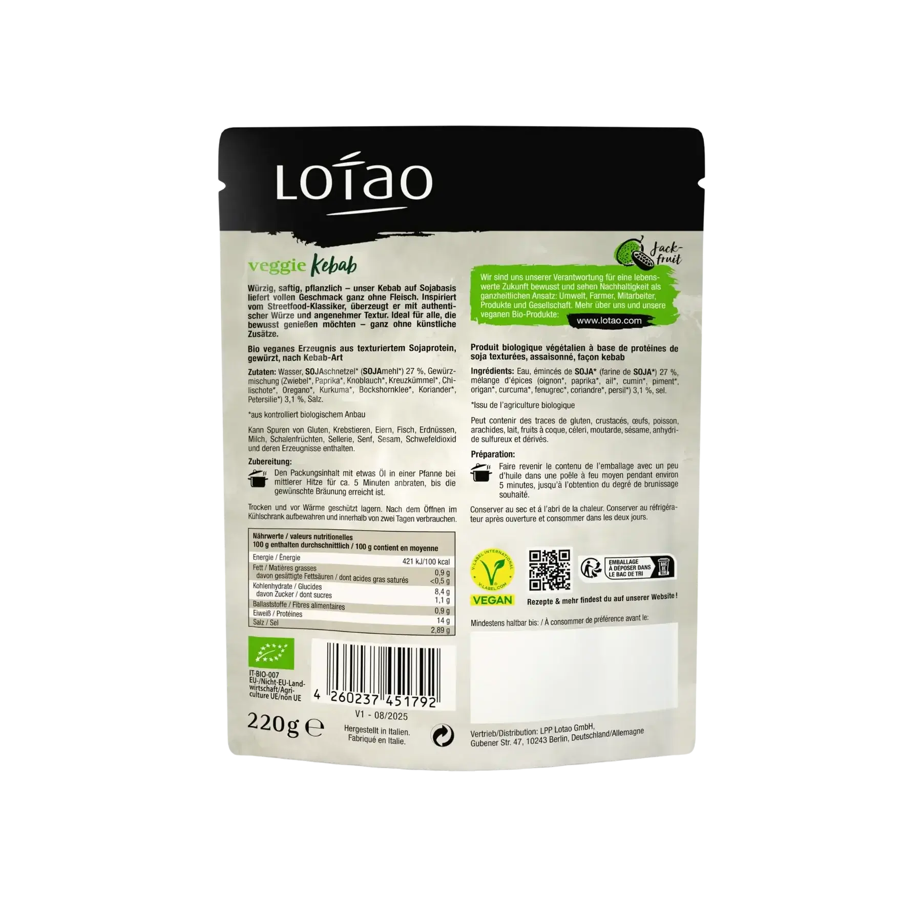 Lotao Veggie Kebab