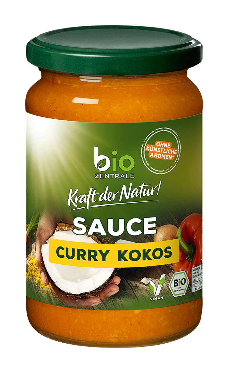 biozentrale Sauce Curry Kokos 340g
