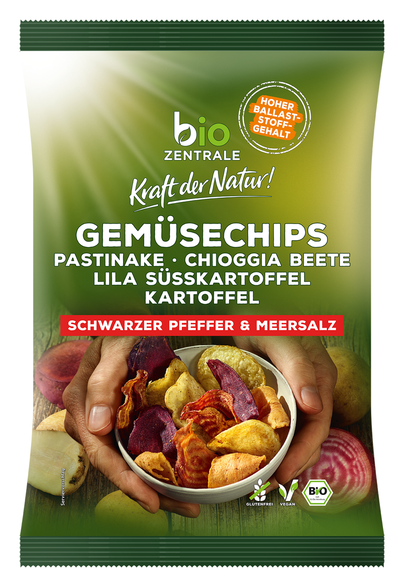Gemüsechips Schwarzer Pfeffer & Meersalz