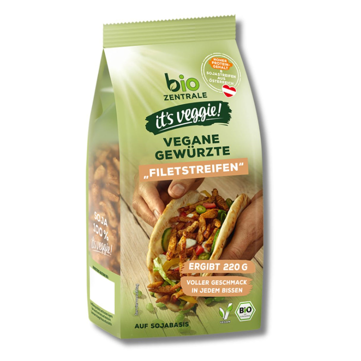 Vegane gewürzte "Filetstreifen"