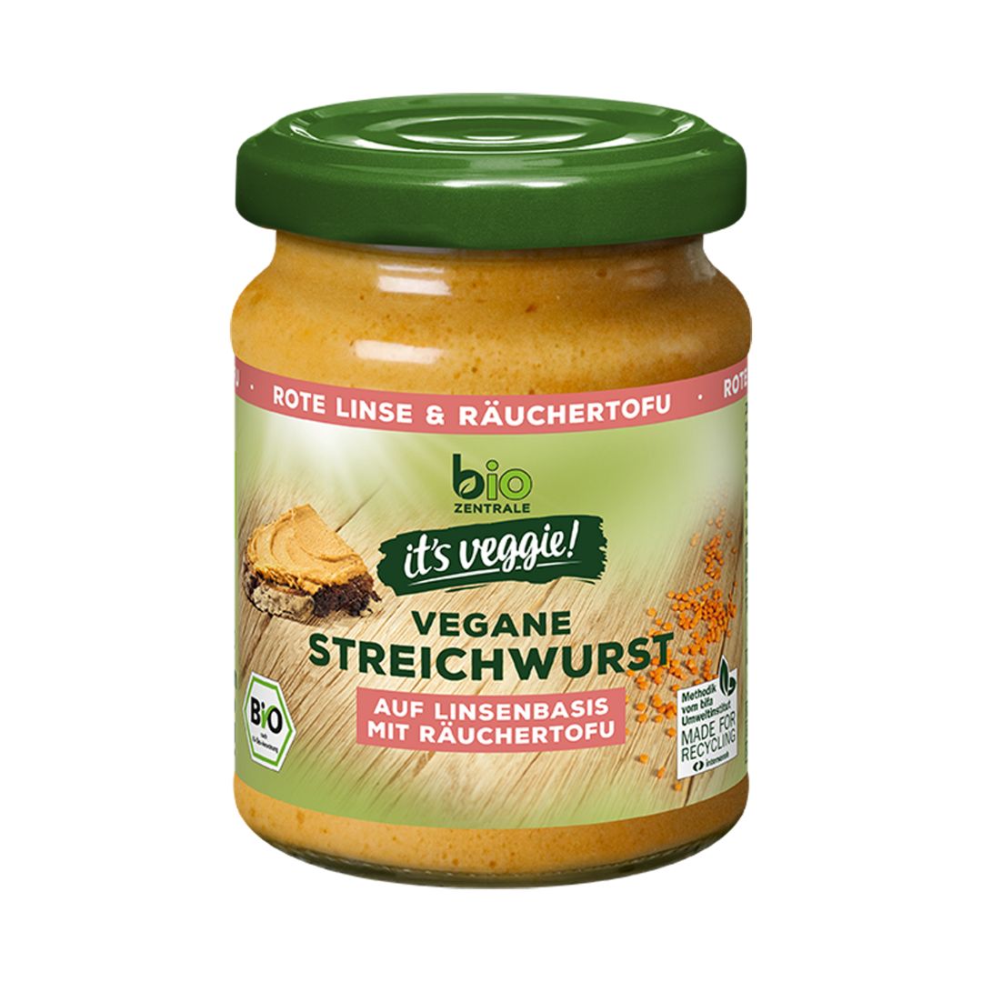 vegane Streichwurst auf Linsenbasis mit Räuchertofu