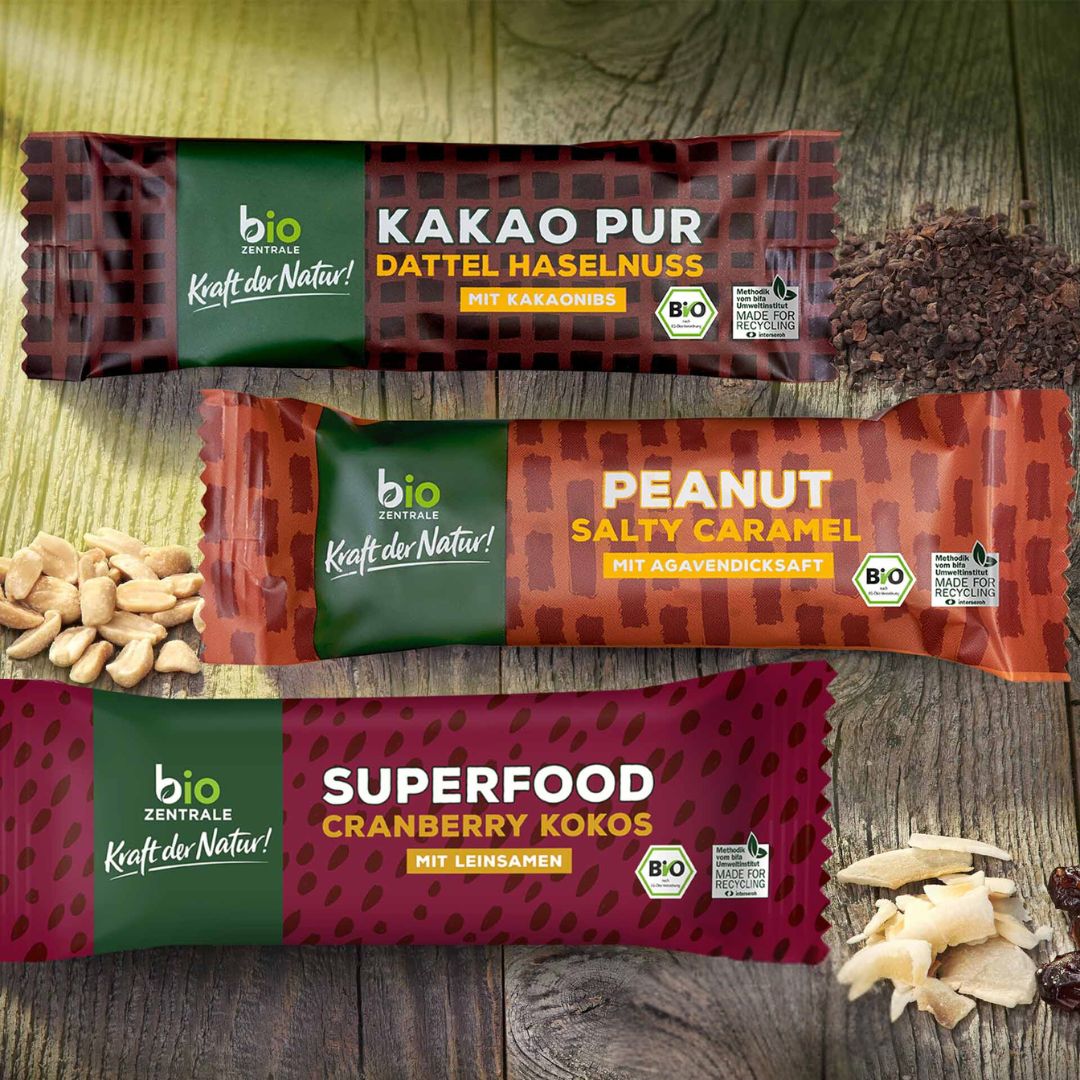 biozentrale Riegel Superfood Cranberry Kokos