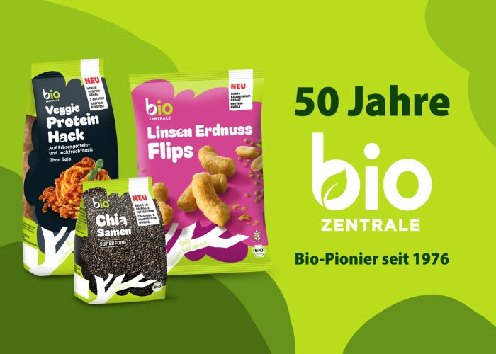 Banner zum 50 Jährigen der Biozentrale