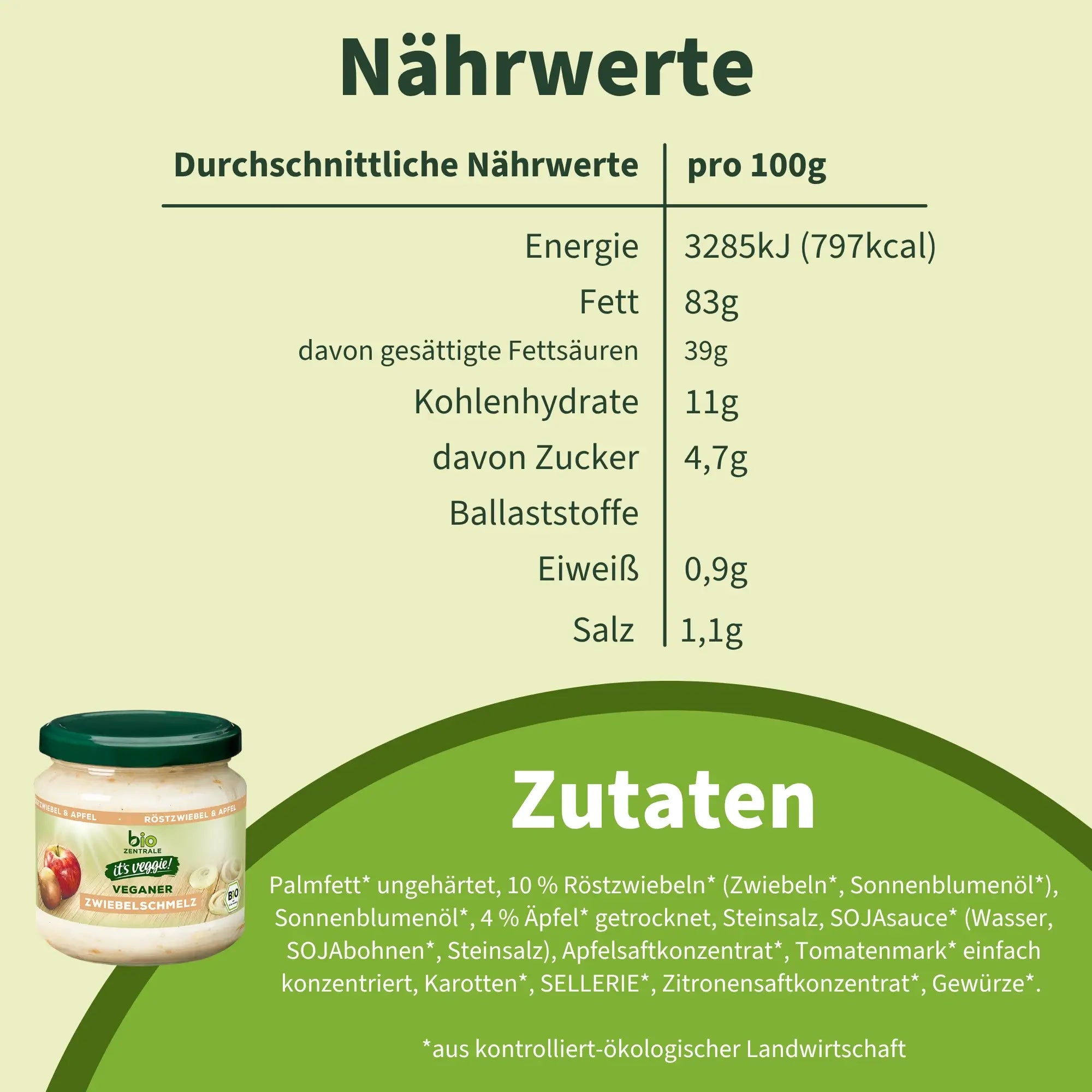 biozentrale Veganer Zwiebelschmelz