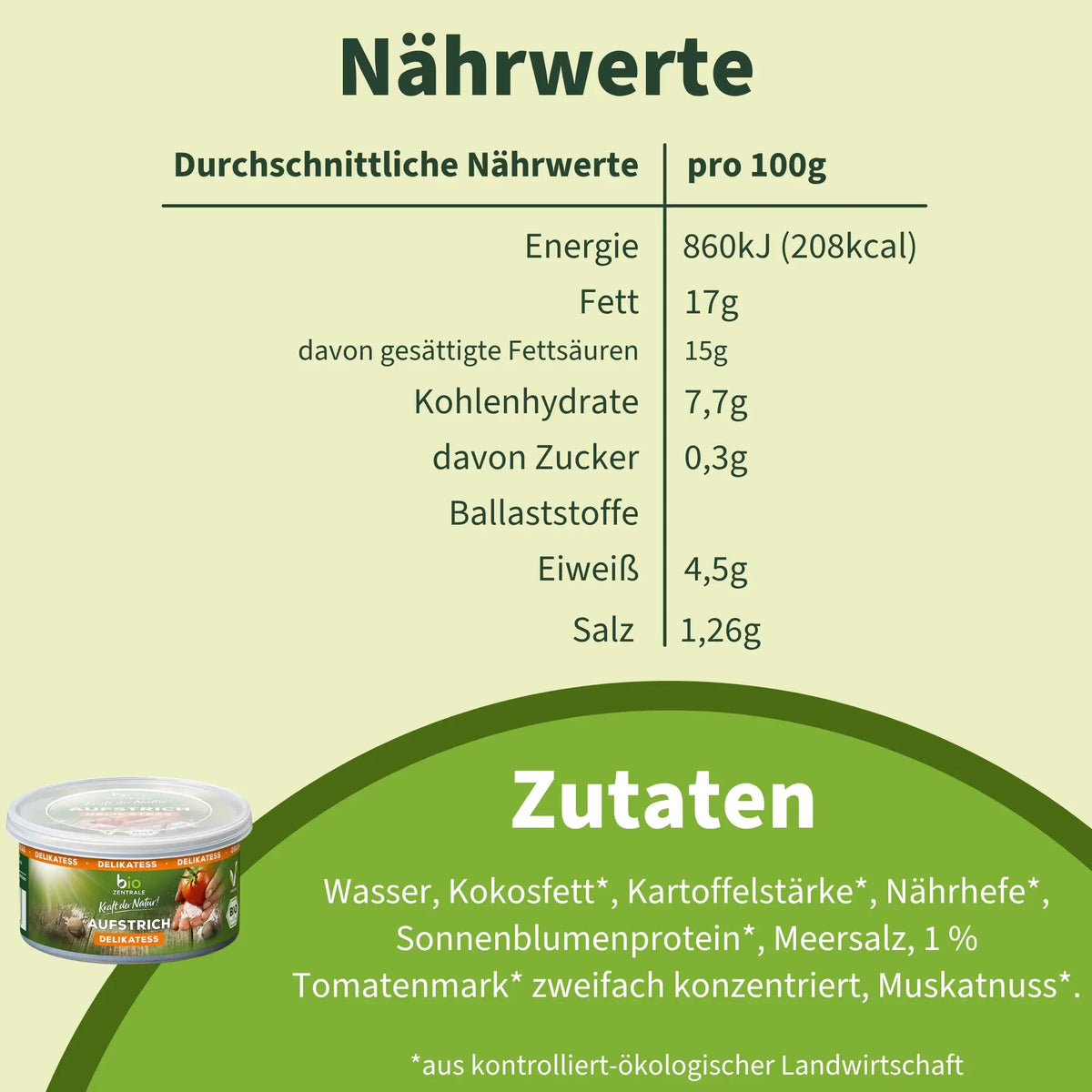biozentrale Aufstrich Delikatess