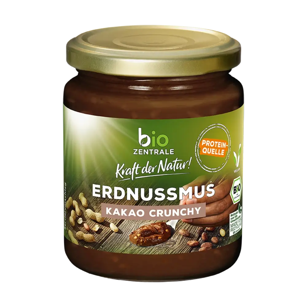 biozentrale Erdnussmus Kakao Crunchy