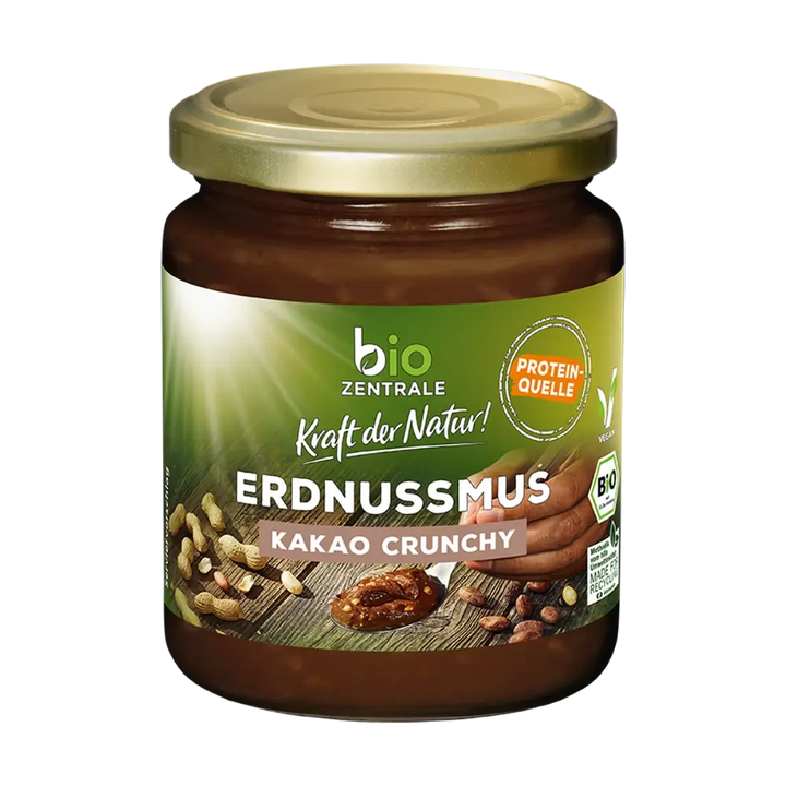 erdnussmus aufbewahren biozentrale Erdnussmus Kakao Crunchy