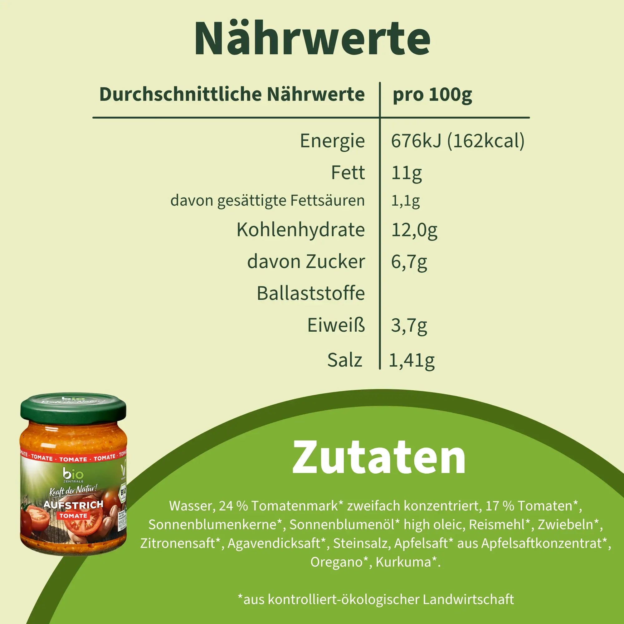 biozentrale Aufstrich Tomate