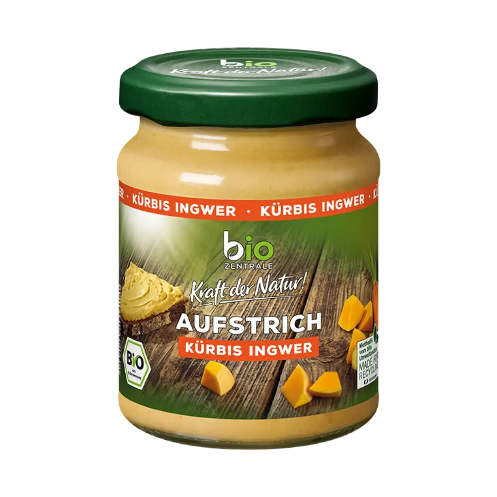 biozentrale Aufstrich Kürbis Ingwer