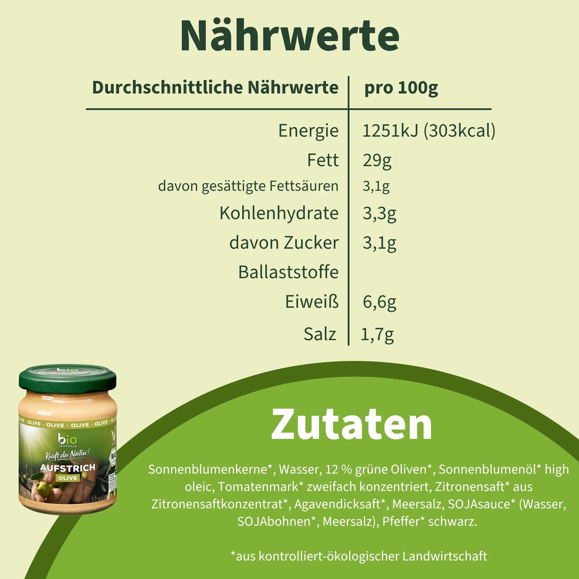 biozentrale Aufstrich Olive