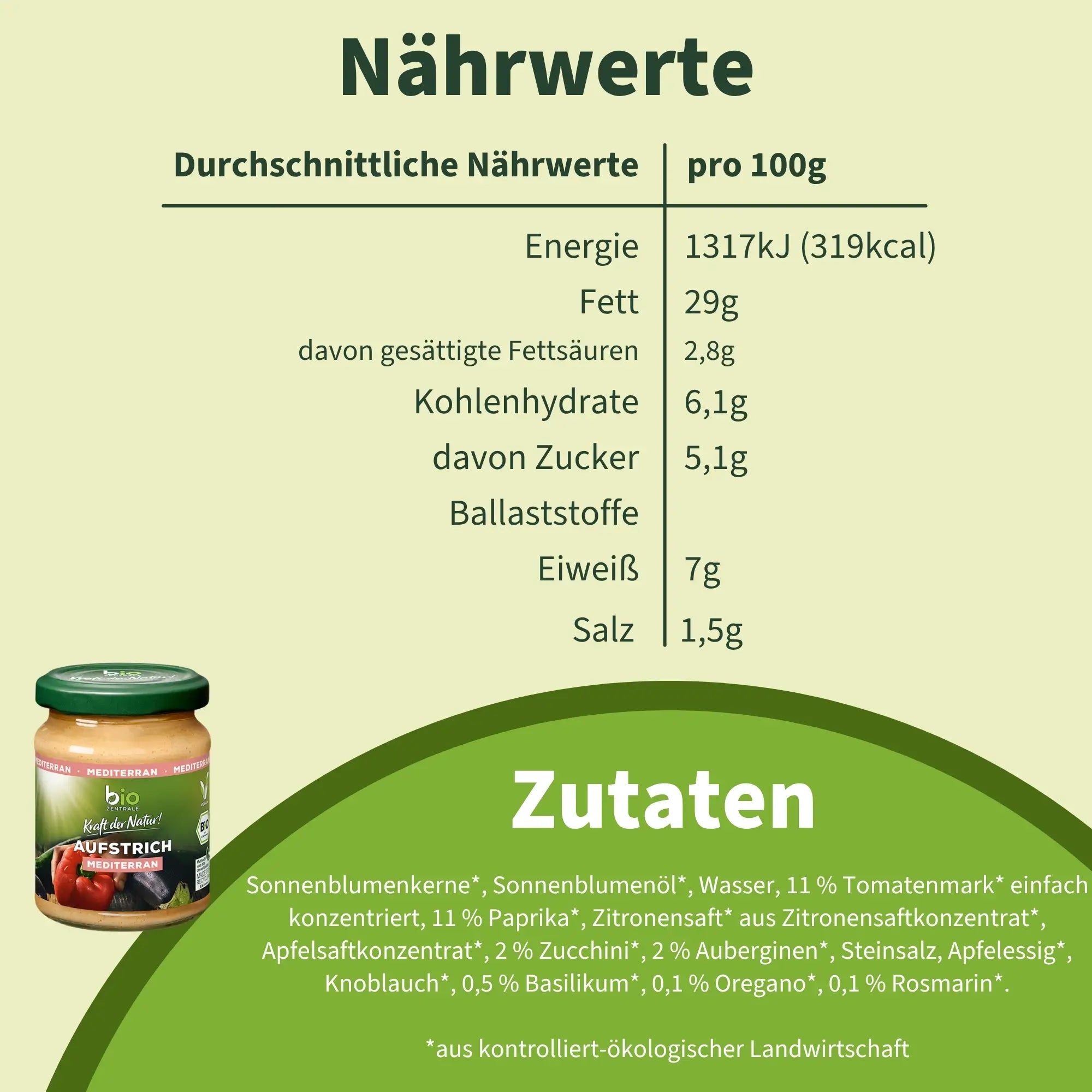 biozentrale Aufstrich Mediterran