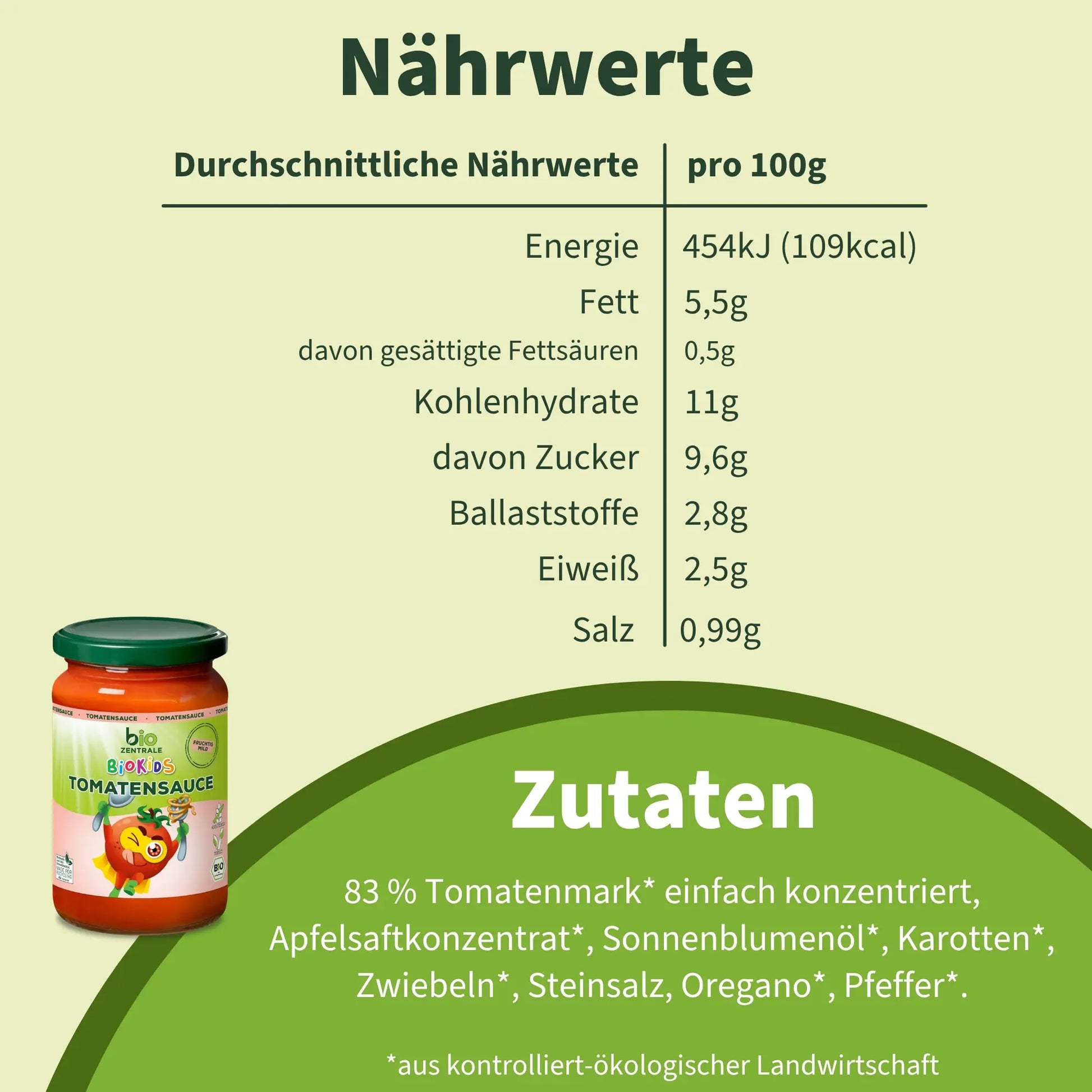 biozentrale BioKids Tomatensauce