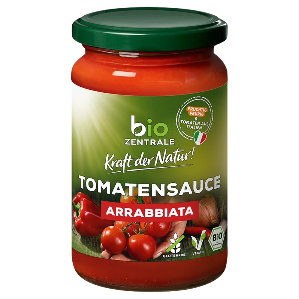 biozentrale Tomatensauce Arrabbiata