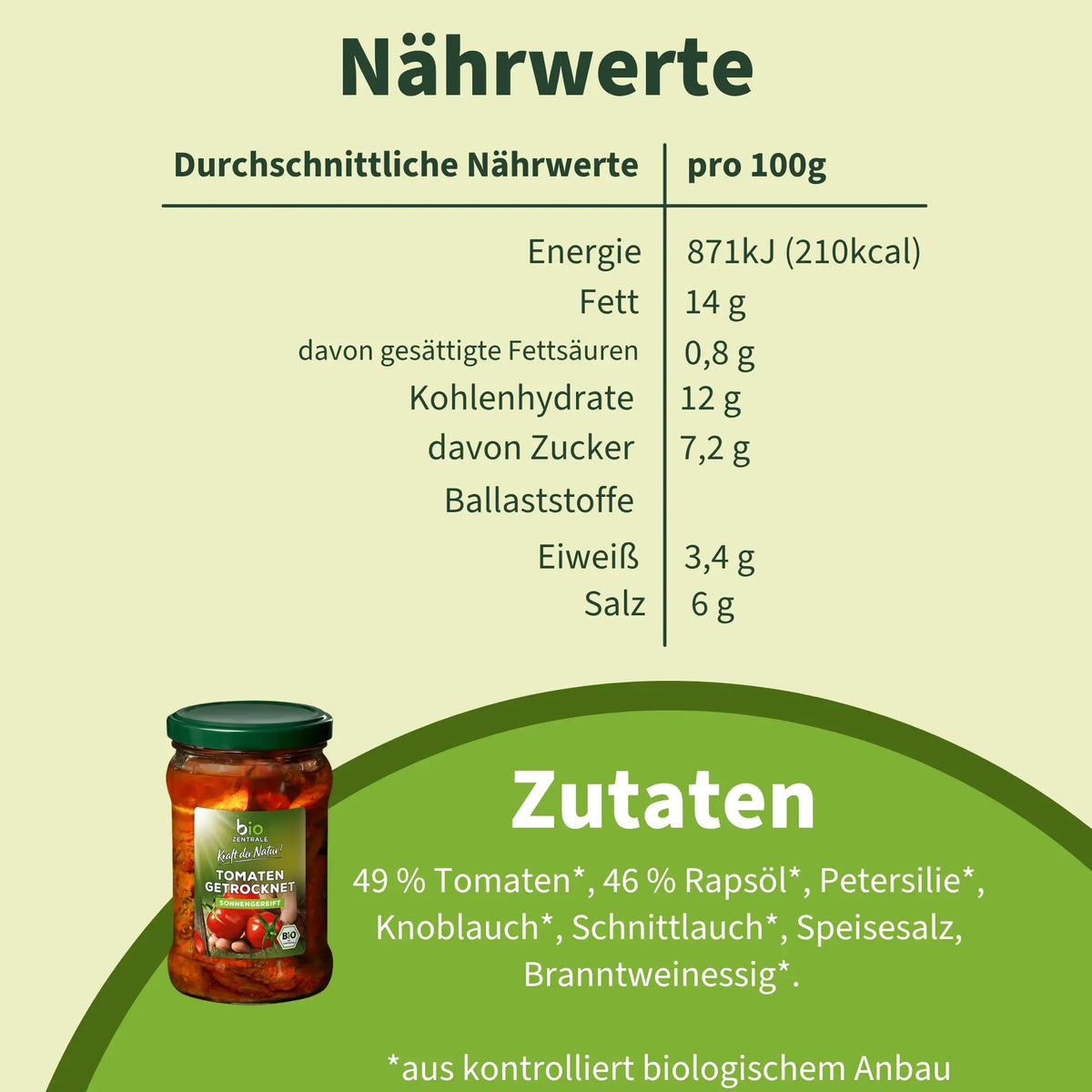 biozentrale Tomaten getrocknet