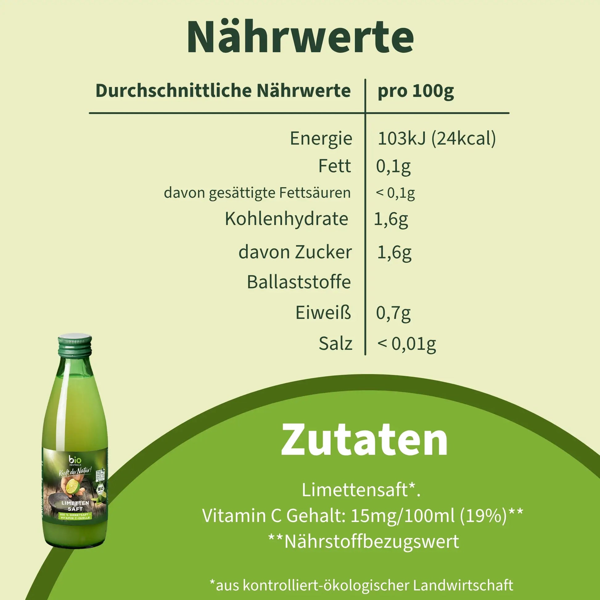 biozentrale Limettensaft