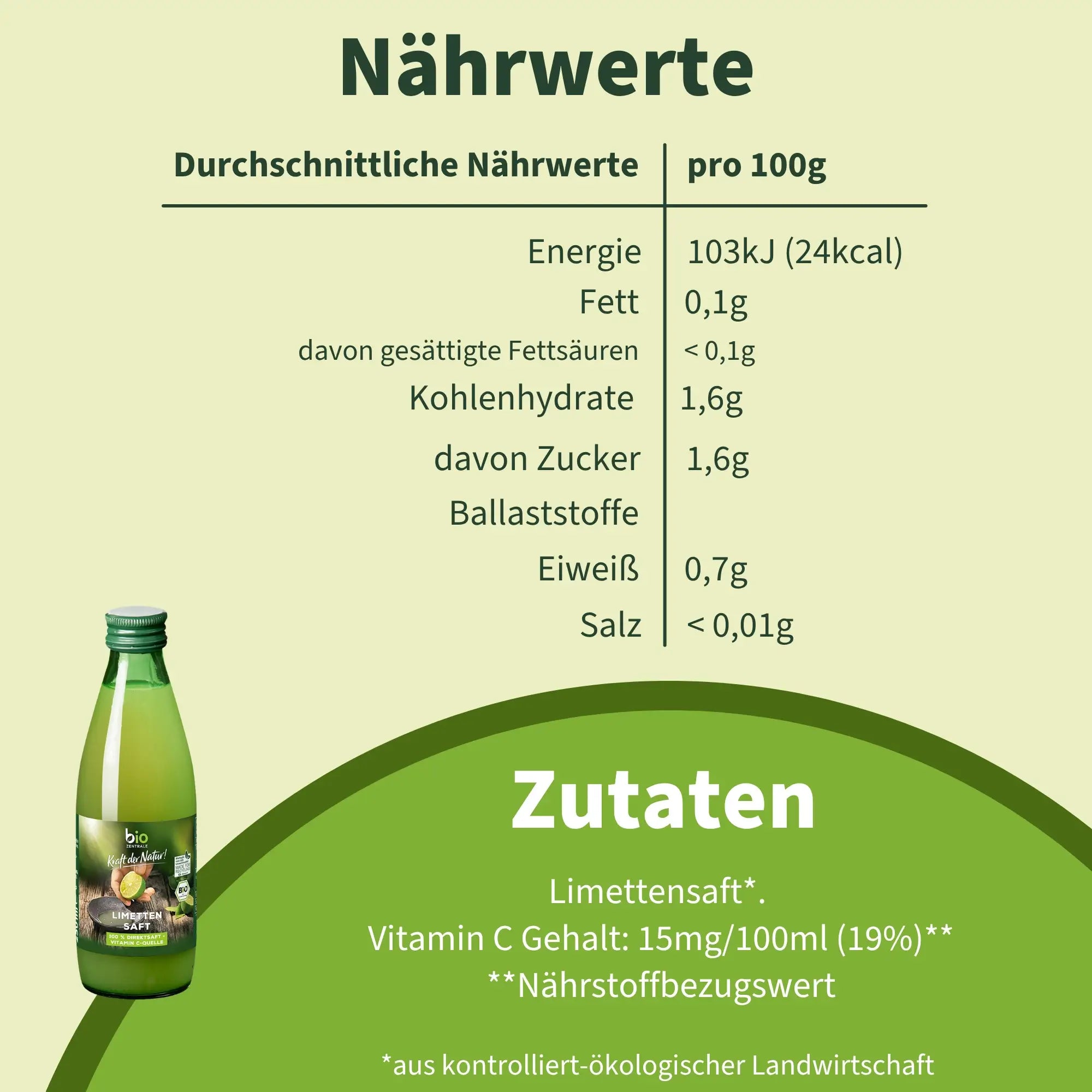 biozentrale Limettensaft