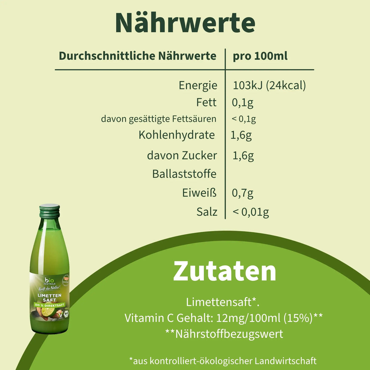 biozentrale Limettensaft