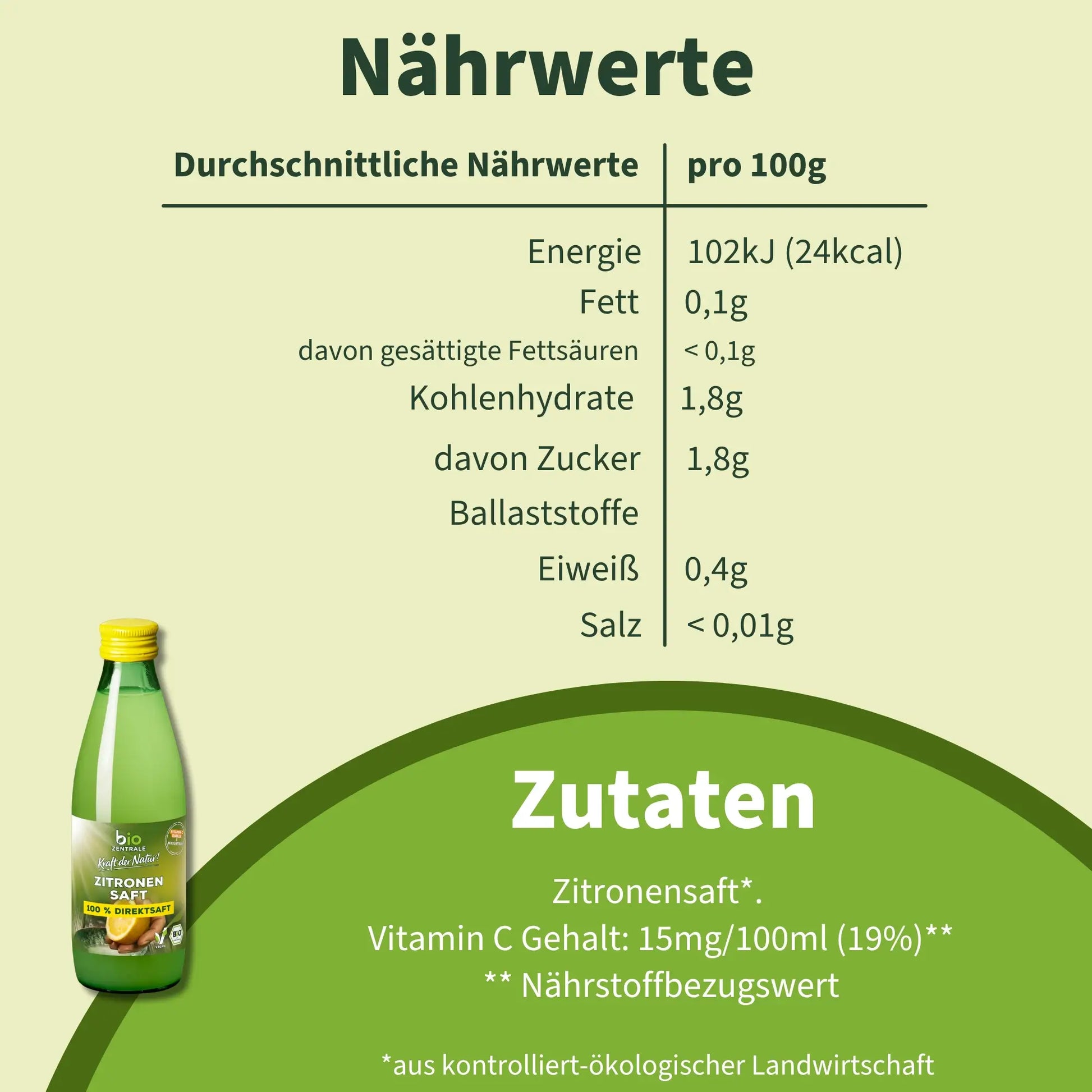 biozentrale Zitronensaft