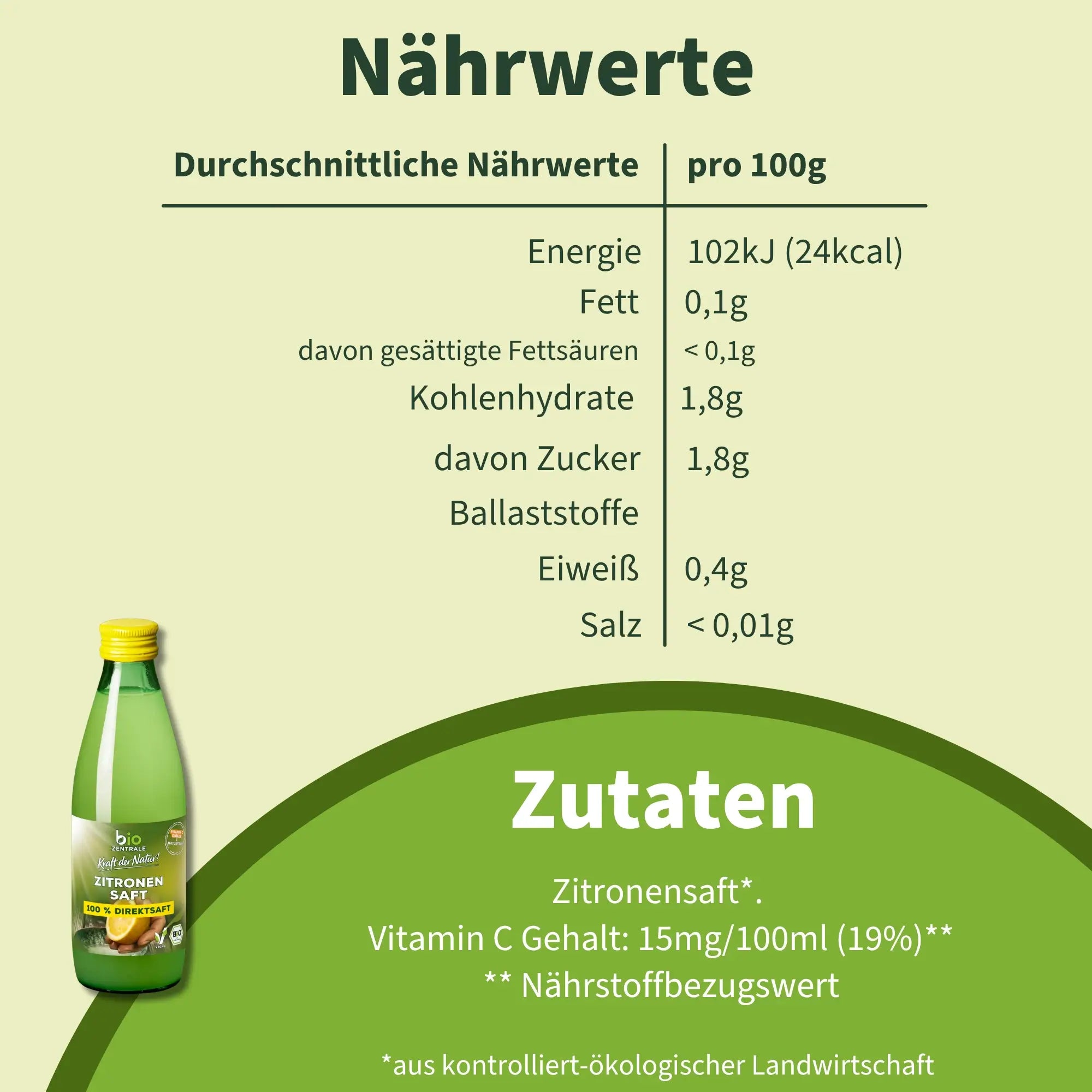 biozentrale Zitronensaft