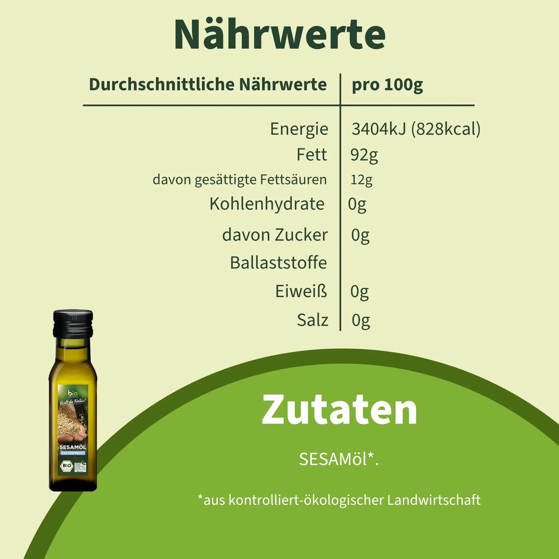 biozentrale Sesamöl 100 ml