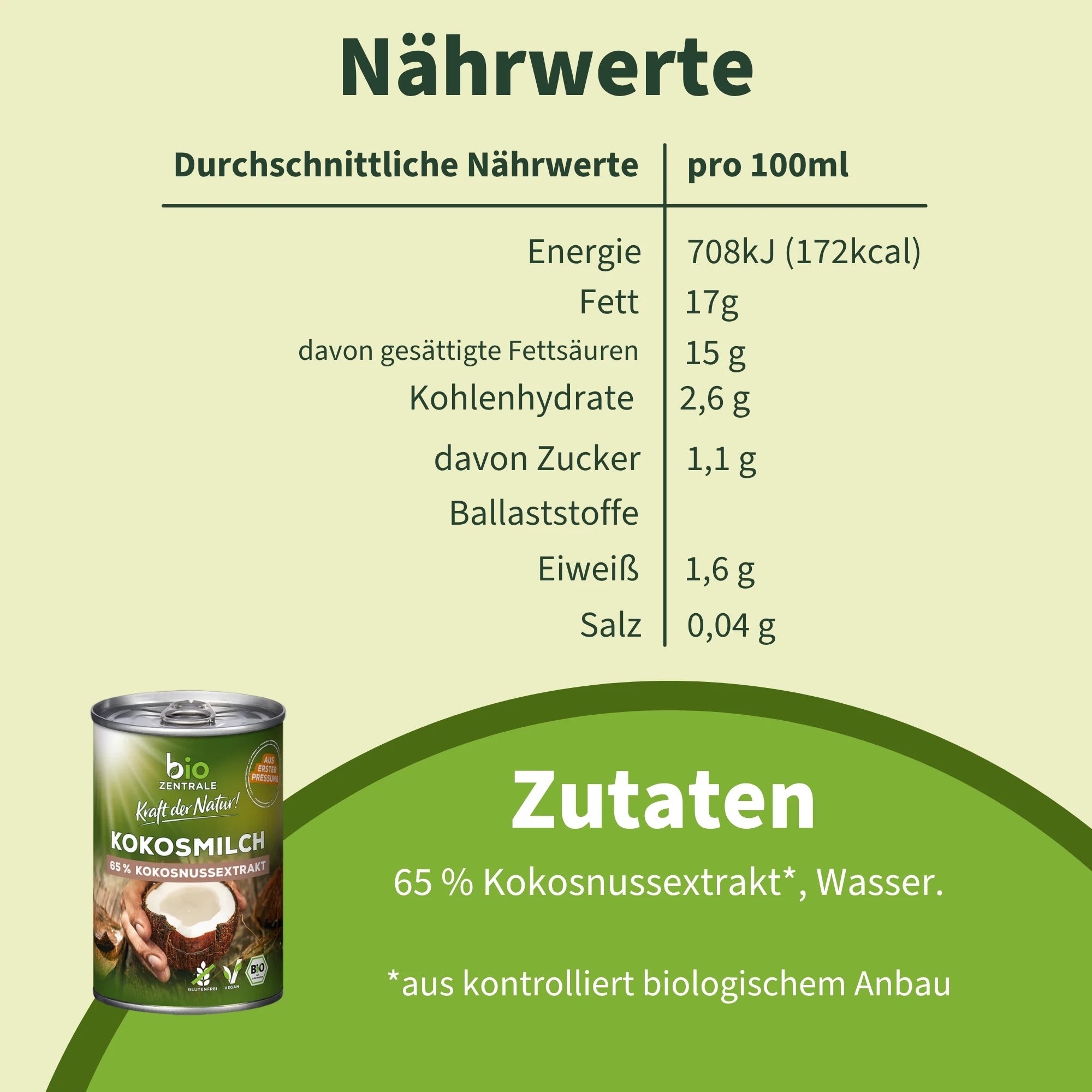 biozentrale Kokosmilch