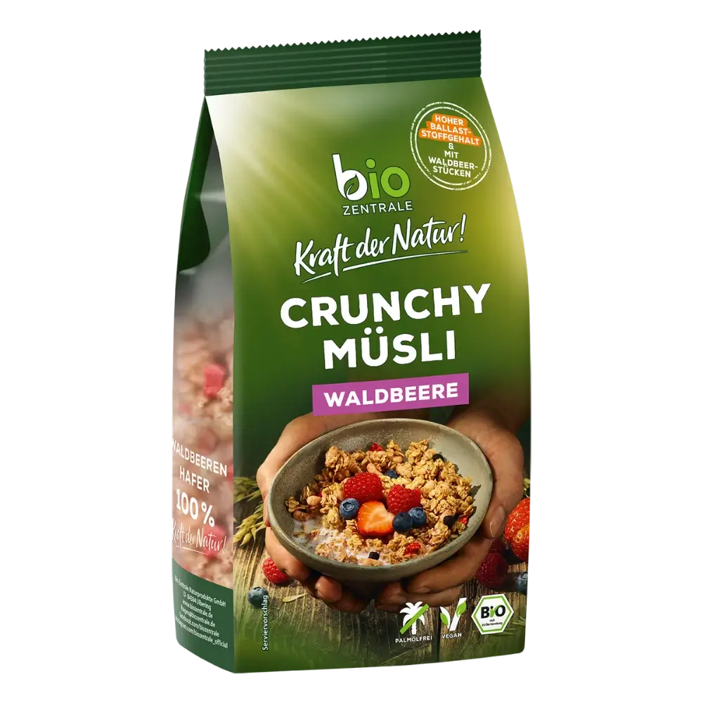 biozentrale Crunchy Müsli Waldbeere