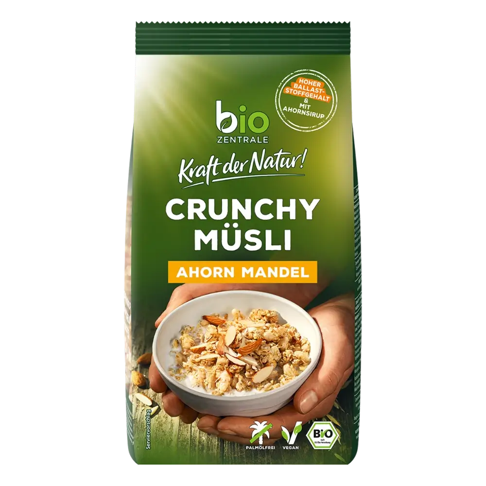 biozentrale Crunchy Müsli Ahorn Mandel