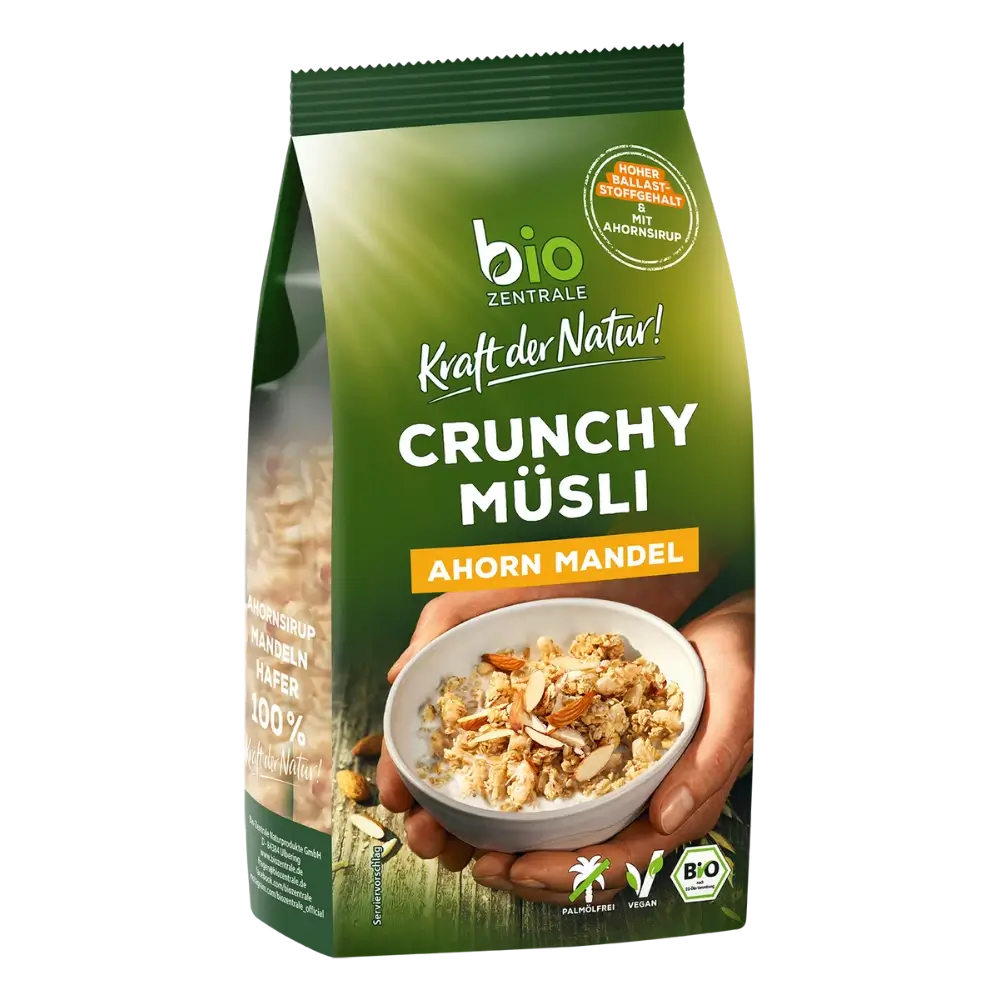 biozentrale Crunchy Müsli Ahorn Mandel
