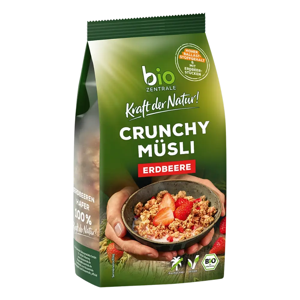 biozentrale Crunchy Müsli Erdbeere