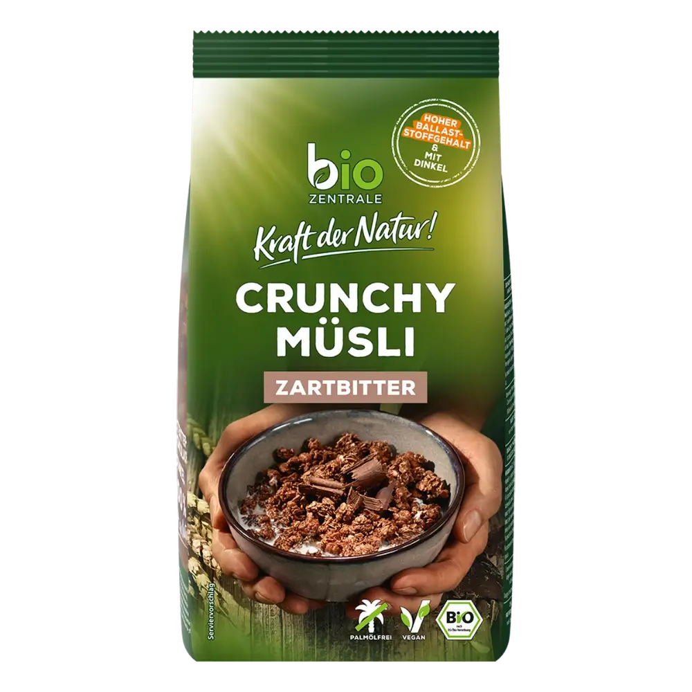 biozentrale Crunchy Müsli Zartbitter