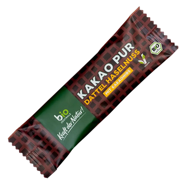 biozentrale Riegel Kakao Pur Dattel Haselnuss
