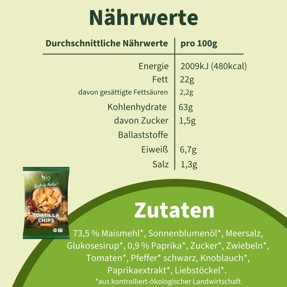 biozentrale Tortilla Chips Paprika