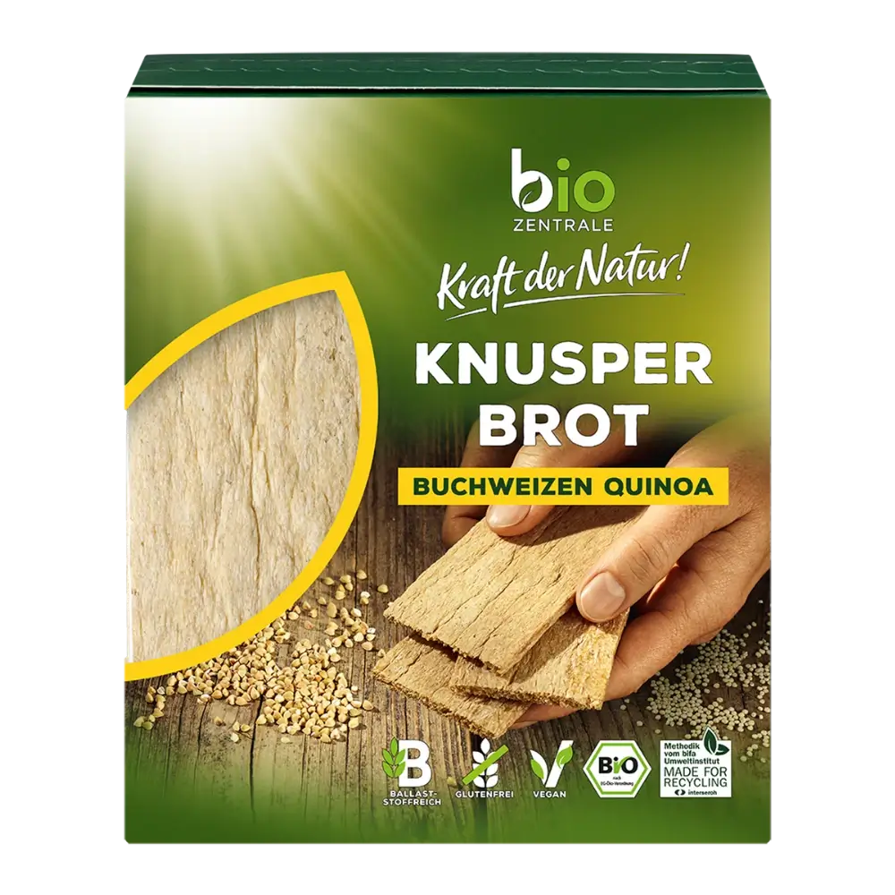 biozentrale Knusperbrot Buchweizen Quinoa