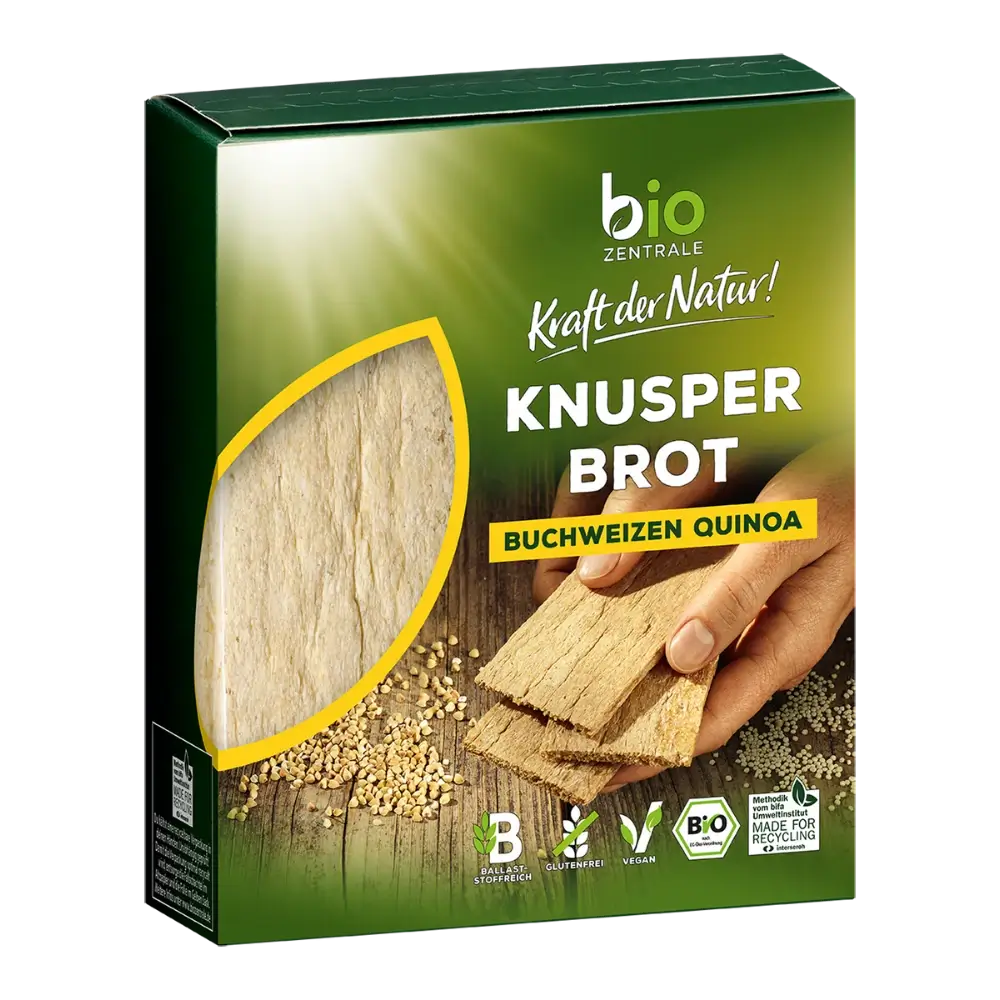 biozentrale Knusperbrot Buchweizen Quinoa 100g