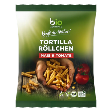 biozentrale Tortilla Röllchen Tomate