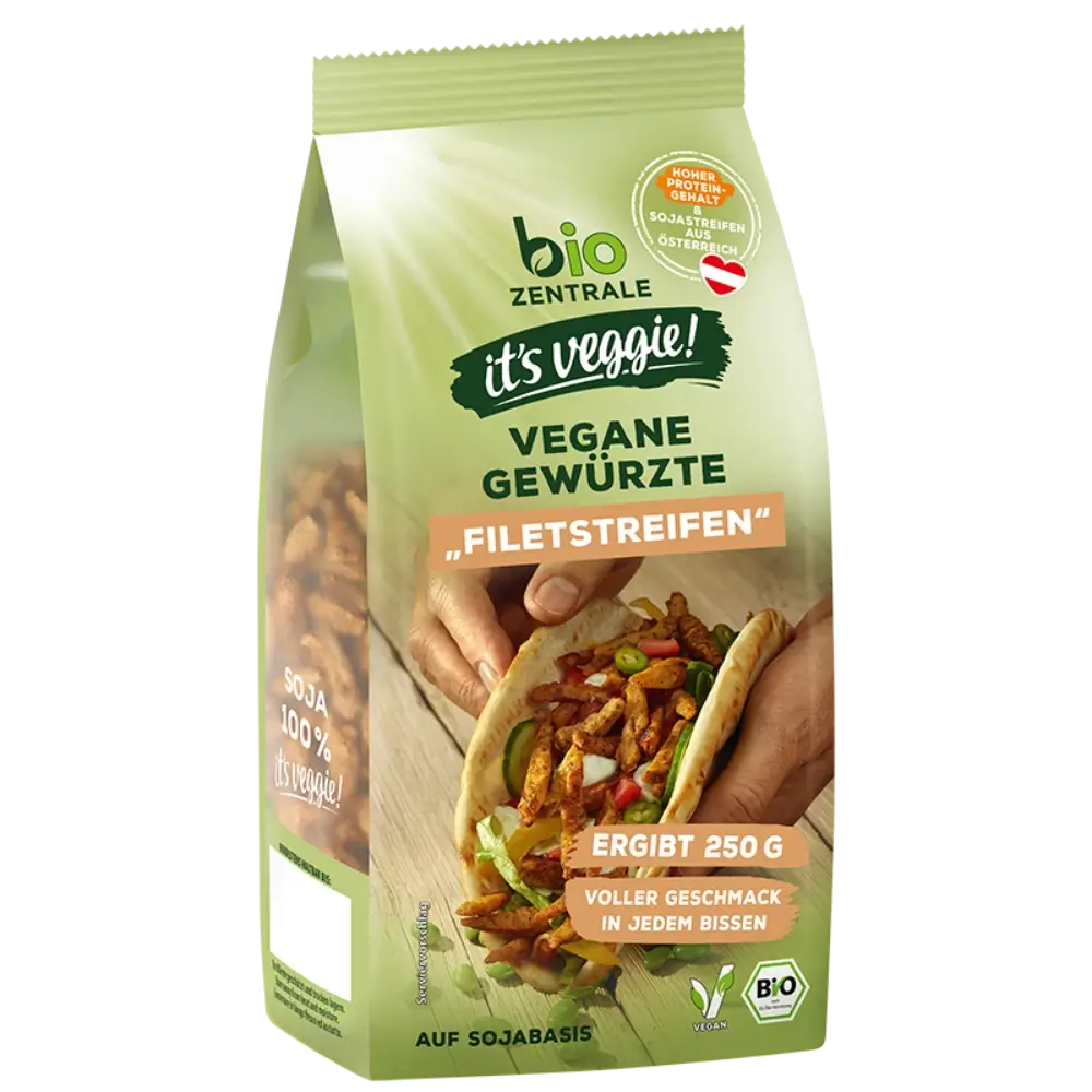 biozentrale Vegane gewürzte "Filetstreifen"