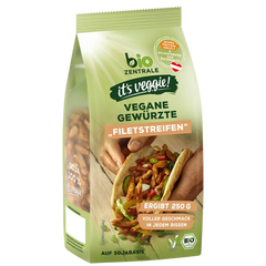 Vegane gewürzte "Filetstreifen"
