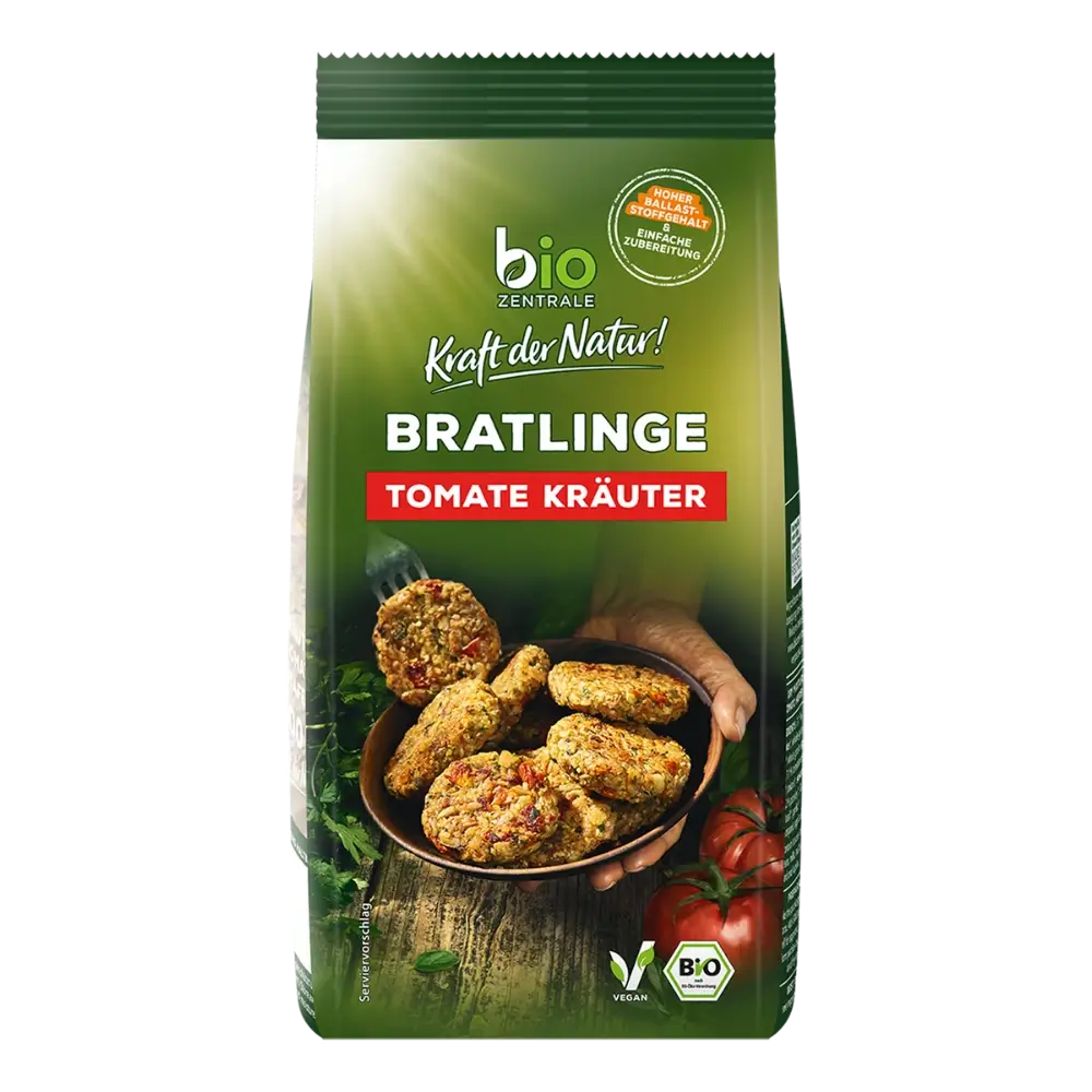 biozentrale Bratlinge Tomate Kräuter