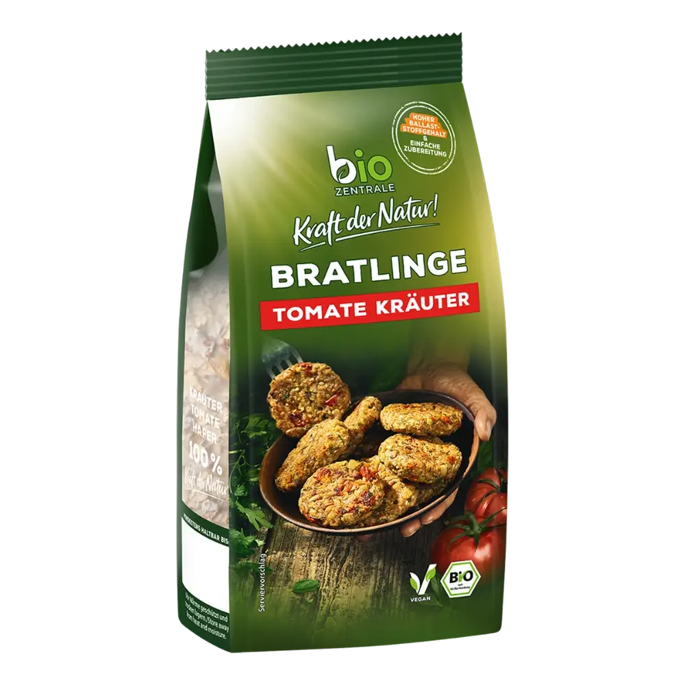 biozentrale Bratlinge Tomate Kräuter