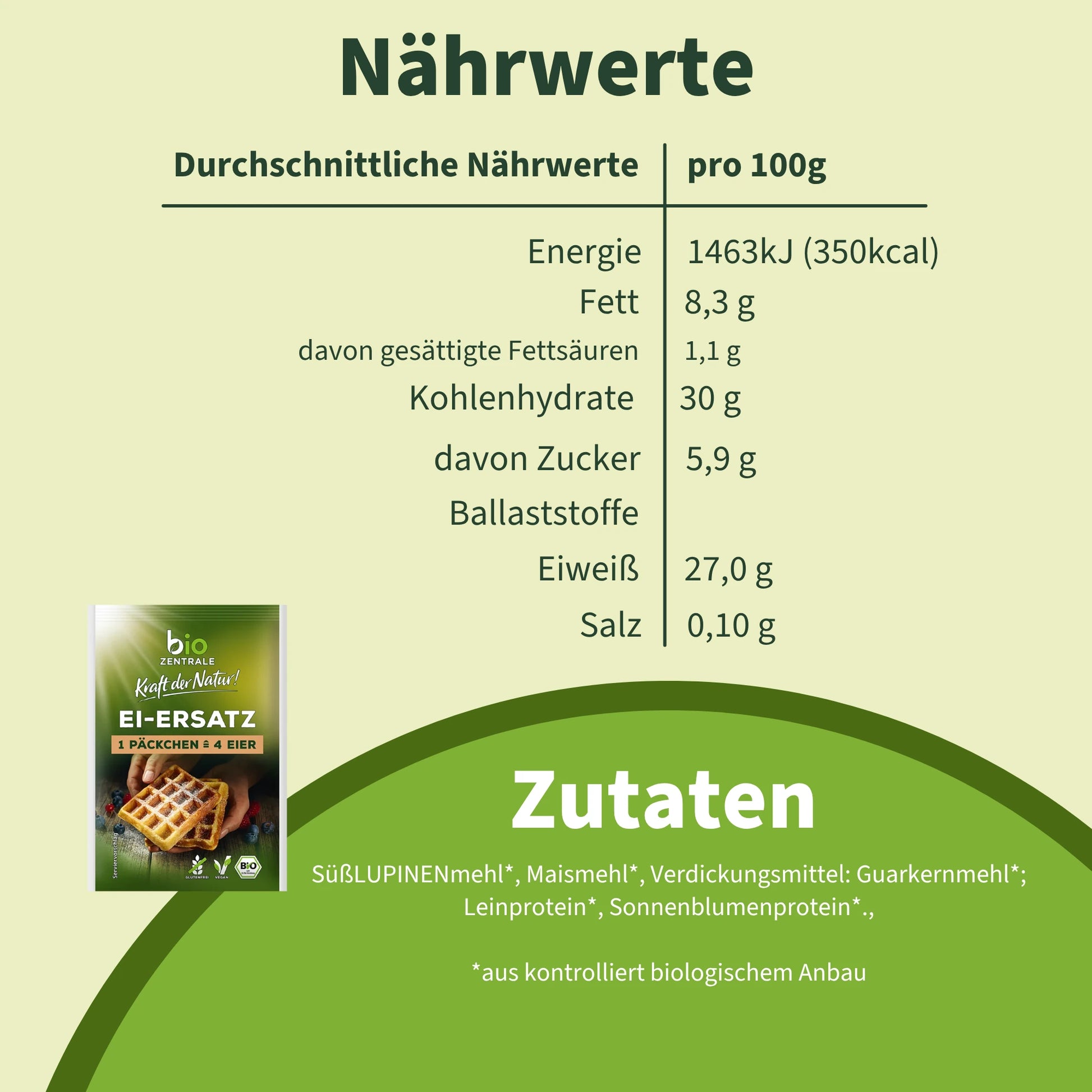 biozentrale Ei-Ersatz vegan