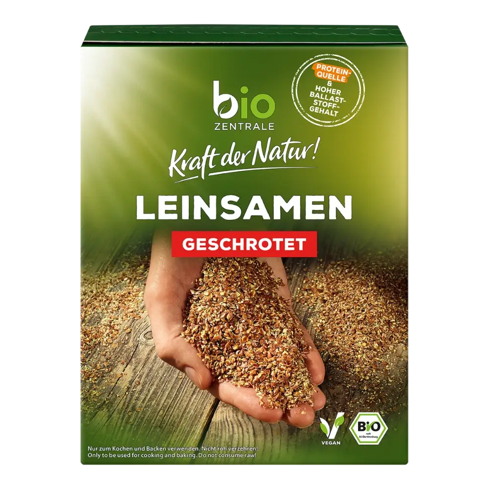 biozentrale Leinsamen geschrotet