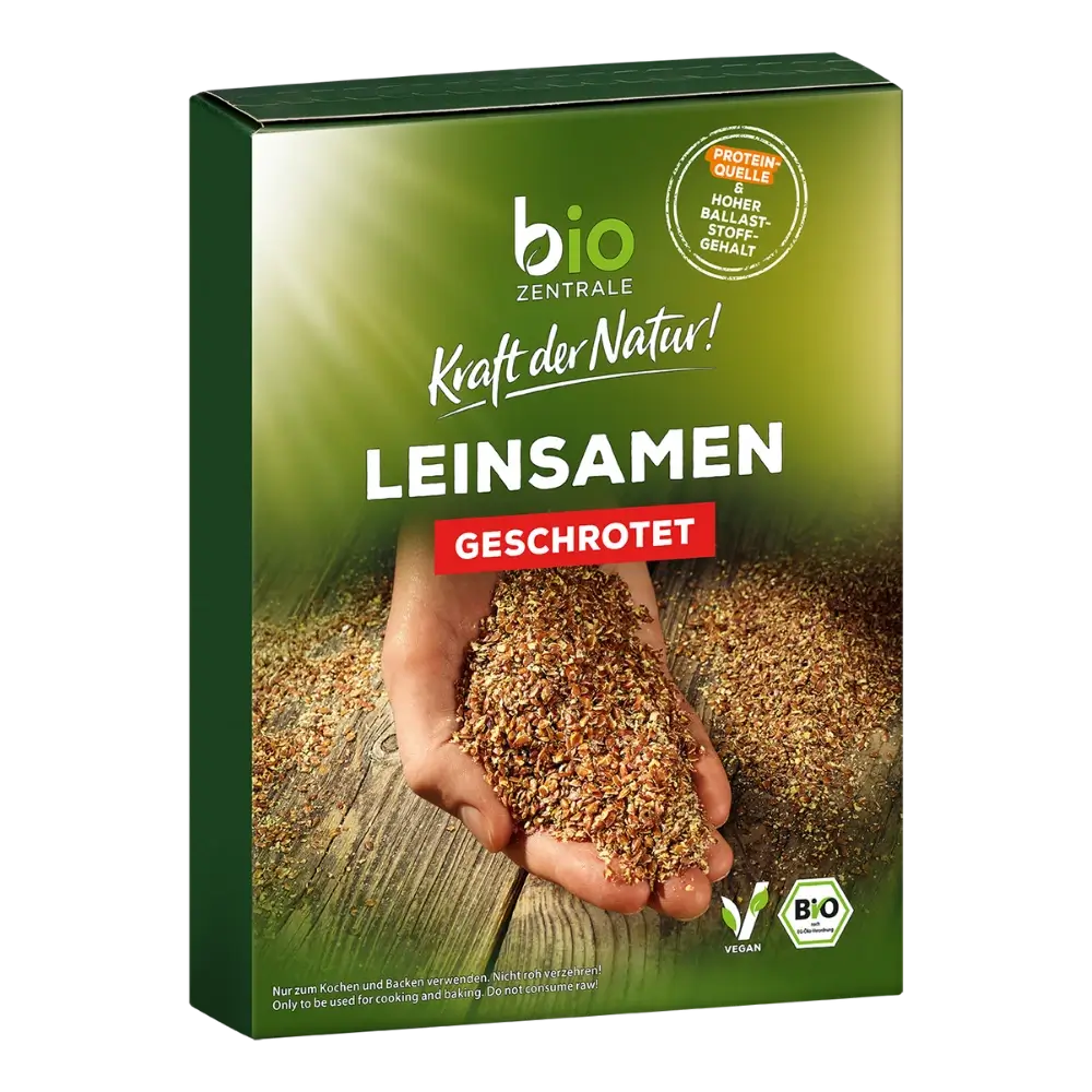 biozentrale Leinsamen geschrotet
